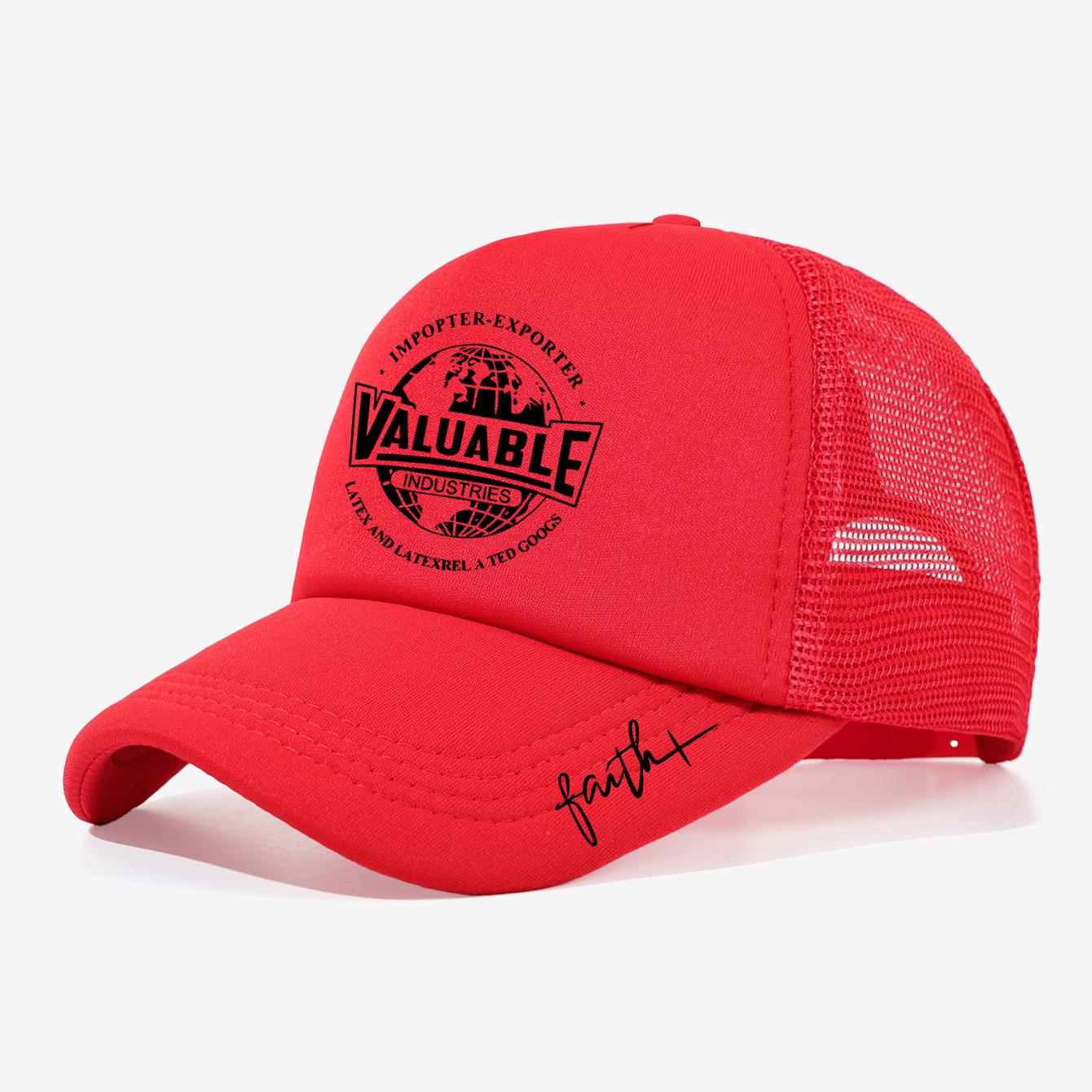 

1 super value mesh baseball cap, breathable and sweat resistant, adjustable head circumference, suitable for commuting красный