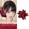 Silk Lily Lily Flower Hair Clip Simulation Flower Flower Shark Clip  Hair Accessories