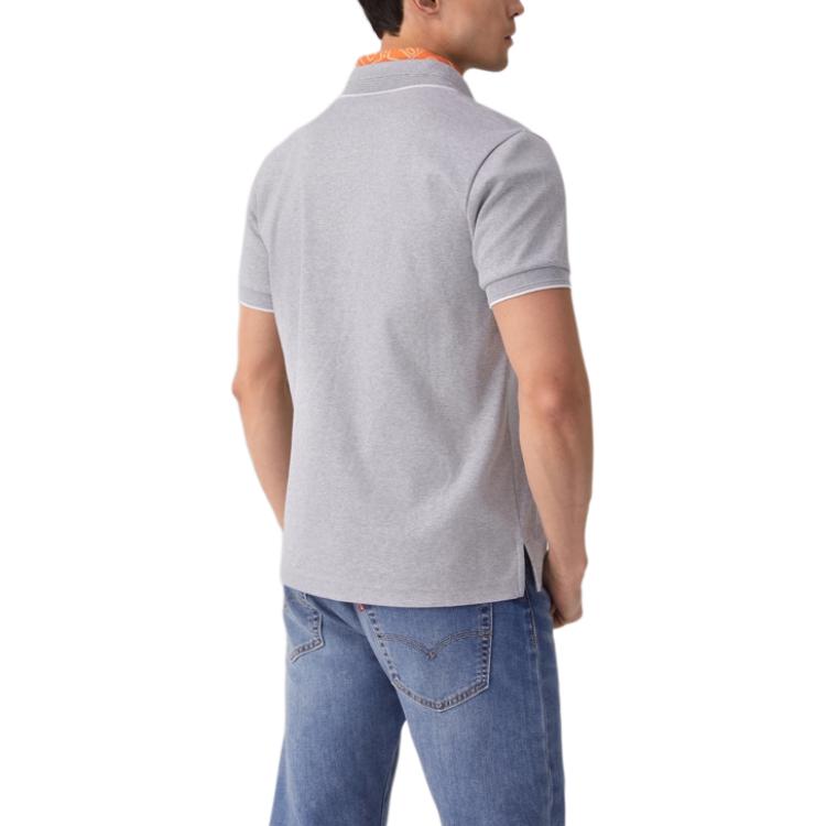 Levis Ležérní Měkká Pohodlná Jednobarevná Polokošile s Krátkým Rukávem Pánská Polokošile Šedá 003MT-0000