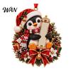 Reusable Acrylic Party Supplies Christmas Cash Gift Ornament, 2D Highland Cow/Gingerbread/Bear/Snowman Money Holder, Holder for Xmas Tree Hanging