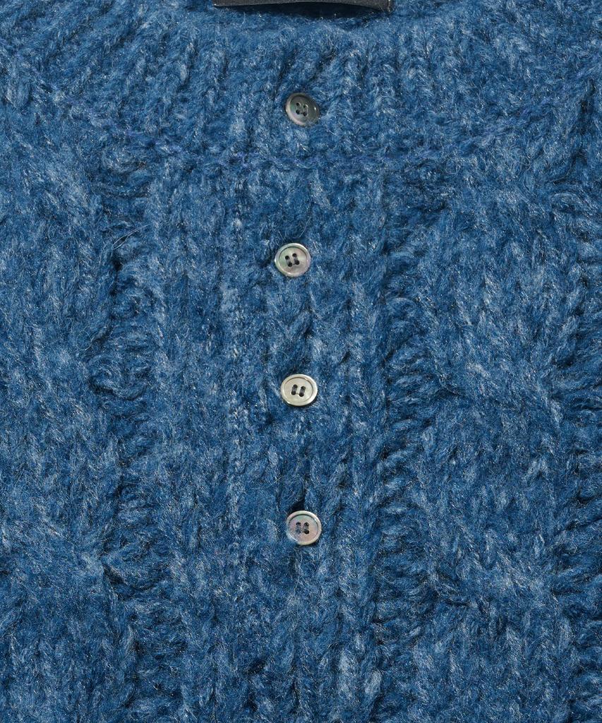 OTHERFITS Alpaca Henley Neck Knit (Navy)