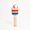 Classic Cup-And-Ball Game Wooden Coordination  Balance Toy Red White Beads  String Stacking Cups Outdoor/ Party Activity Gift