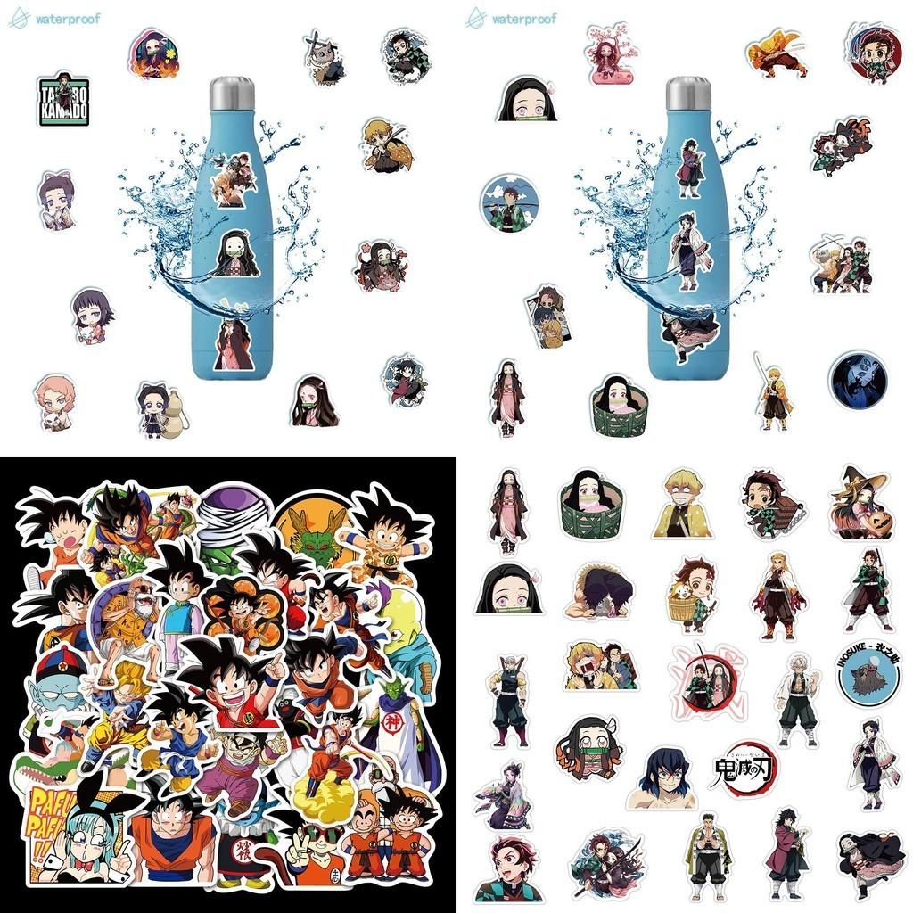 50-piece Unique Japanese Anime "demon Slayer" Graffiti Stickers For Personalizing Luggage Skateboards And Notebooks Durable Stickers