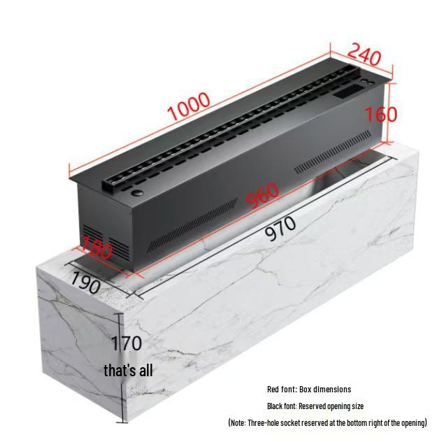 European Style 3D Atomizing Fireplace: Built-in Electronic Flame & Humidifier TV Cabinet Decor.