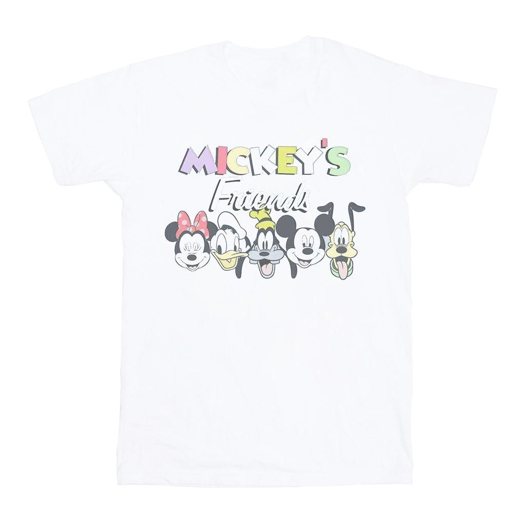 Disney Mens Mickey Mouse Friends Faded Nostalgia T-Shirt