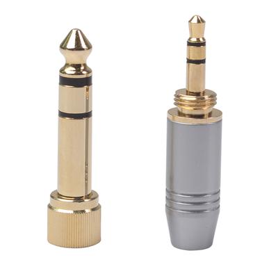 6.35mm Male To 3.5mm Female Plug Headphone Audio Adapter with 3.5mm Screw Jack Audio Video Cable Adapter Locking Cable