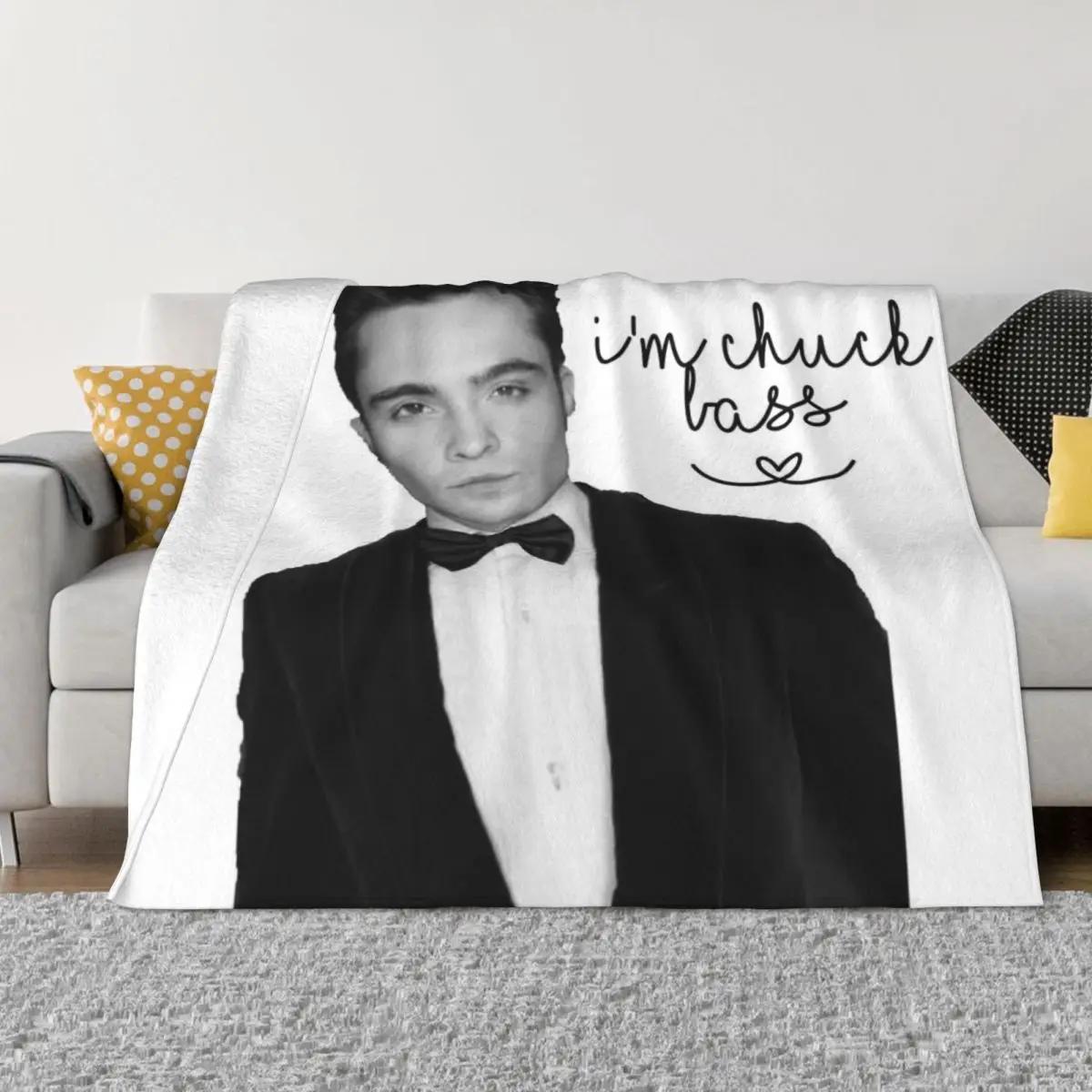 I M Chuck Bass Plush Blanket Throw Blanket Winter Warm Blanket Throw Blanket blankets for beds blankets throw blanket Size: 75*100cm, Weight: 230 GSM