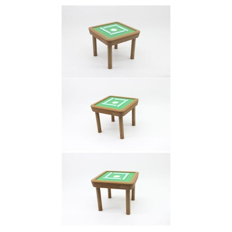 1/12 Scale Miniature Mahjong Table and Chair Model Figurine For Doll House With Realistic And Fine Detail Scene Setting