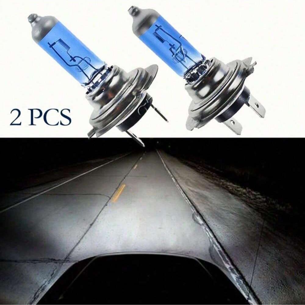 2/4/6PCS H7 Halogen Bulbs - 100W 12V Super Bright White Fog Lights for Car Headlights & Parking