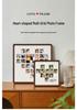 Heart-Shaped 520 Multi-Grid Wooden Photo Frame: Perfect Couple's Gift for Weddings & Valentine's Day