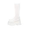 Boots Women's Spring and Summer New Round Head Thick Bottom Elastic Skinny Millennium Spice Girls High Boots