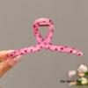 Koreanischer Eleganter Kürbisbogen Polka Dot Haarspange - Groß, Cremige Texturierte Hochsteckfrisur-Accessoire