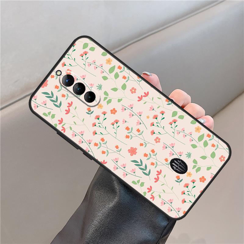 Floral Theme Pattern Case For ZTE Nubia Red Magic 8S 9S 7 6S 7S Pro For RedMagic 11 10 Air 8 9 10S Pro Plus Cover