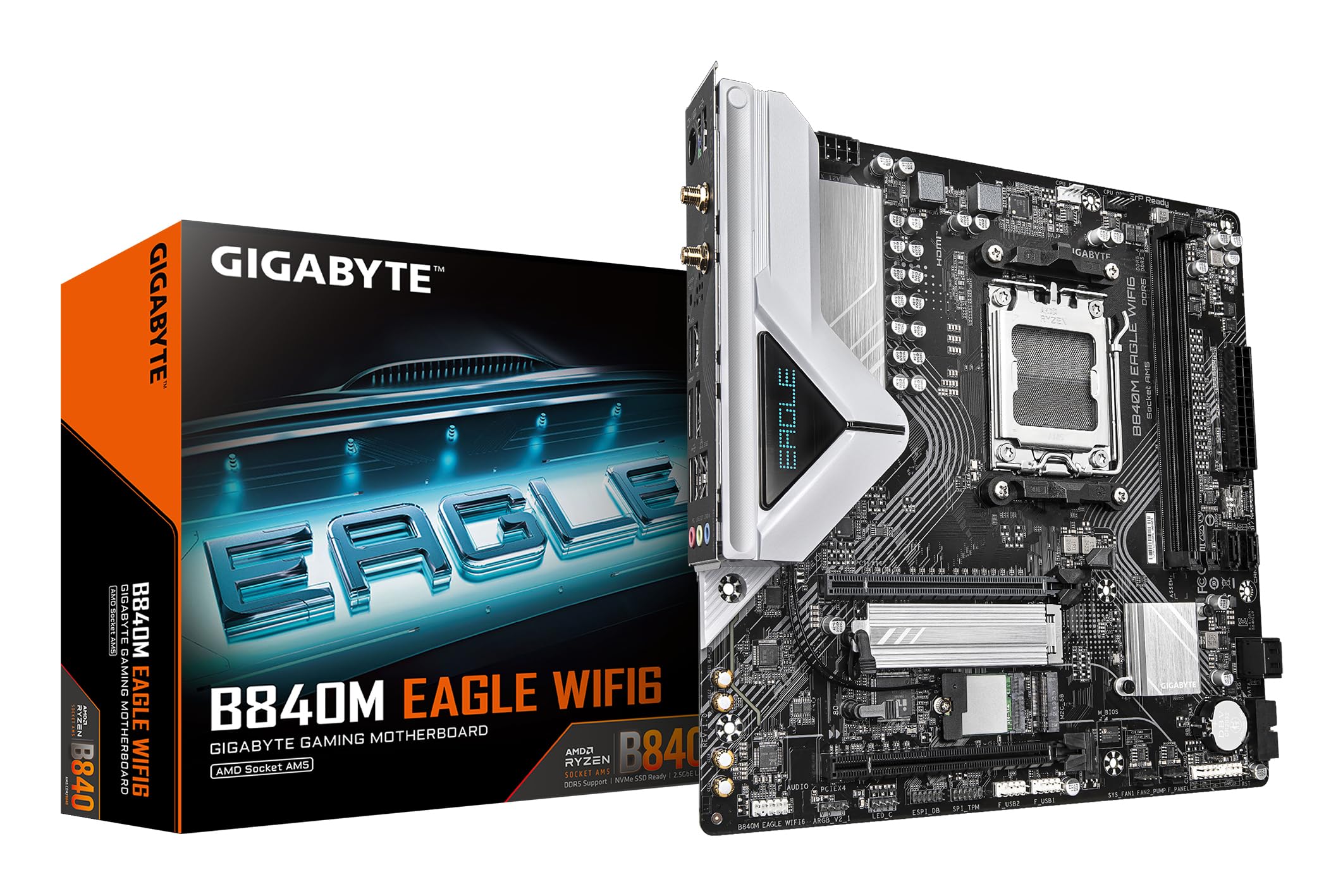 

GIGABYTE B840M EAGLE WIFI6 Motherboard MB6776 Micro-ATX