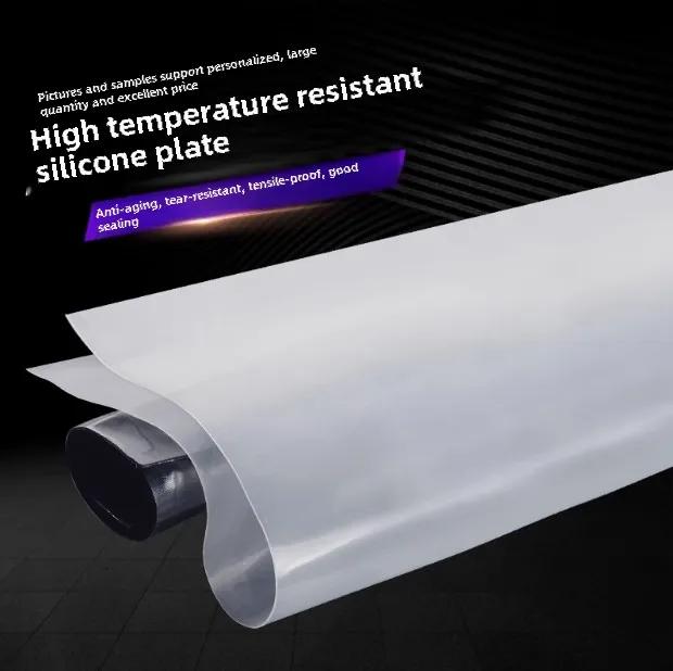 1PC Silicone Rubber Sheet Plate Mat High Temperature Resistant Clear Gasket Transparent Thick 0.5 1 2 3 4 5mm