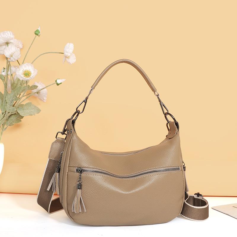 100% Top Quality Genuine Leather Women Shoulder Crossbody Bag Luxury Soft Cowhide Daily Commute Women's Tote Bag Vintage Handbag