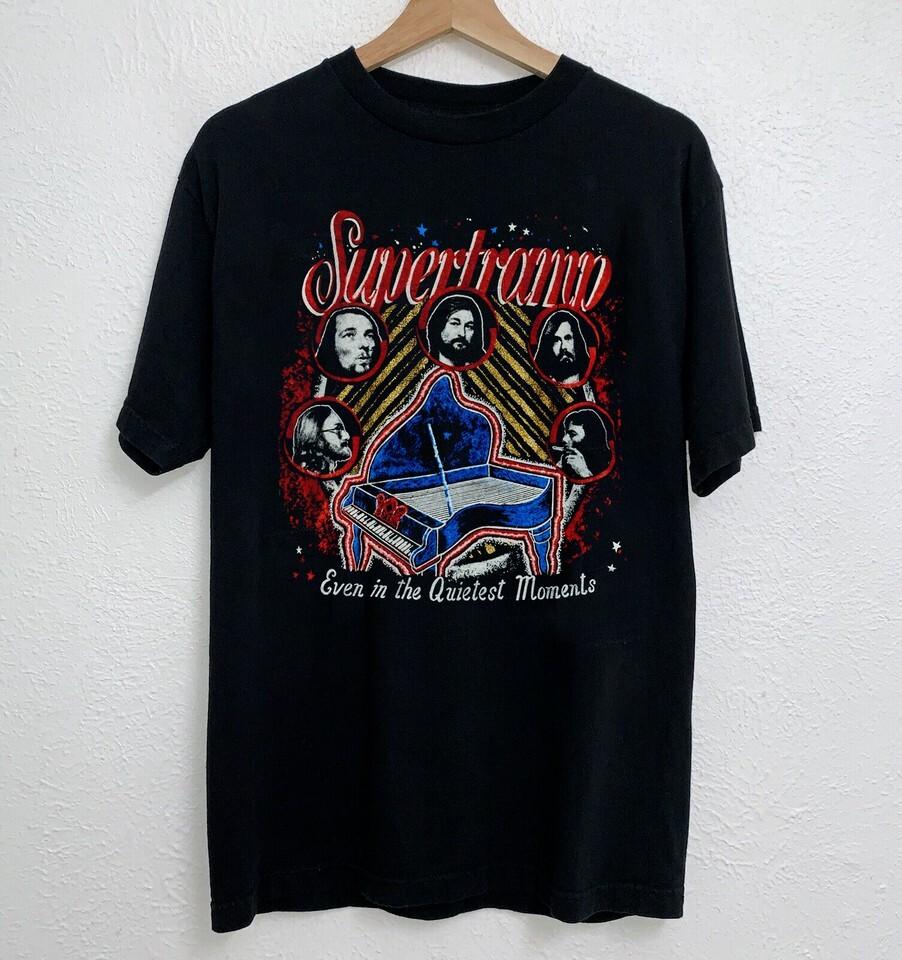VTG SUPERTRAMP Band Short Sleeve Black Size S5XL Shirt OM103 S