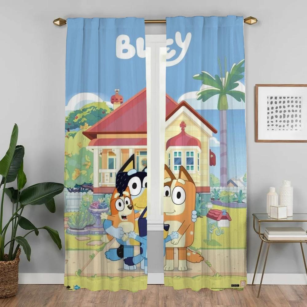 Window Curtain for Room 2 Panel B-BlueyS Tulle for Bedroom Blinds Home Interior Curtains Halloween Decoration Shades Partition