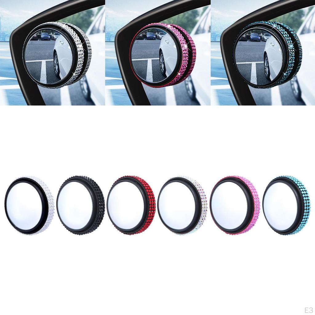 Espejo Auxiliar de Ángulo Amplio Redondo Pequeño para Vehículos