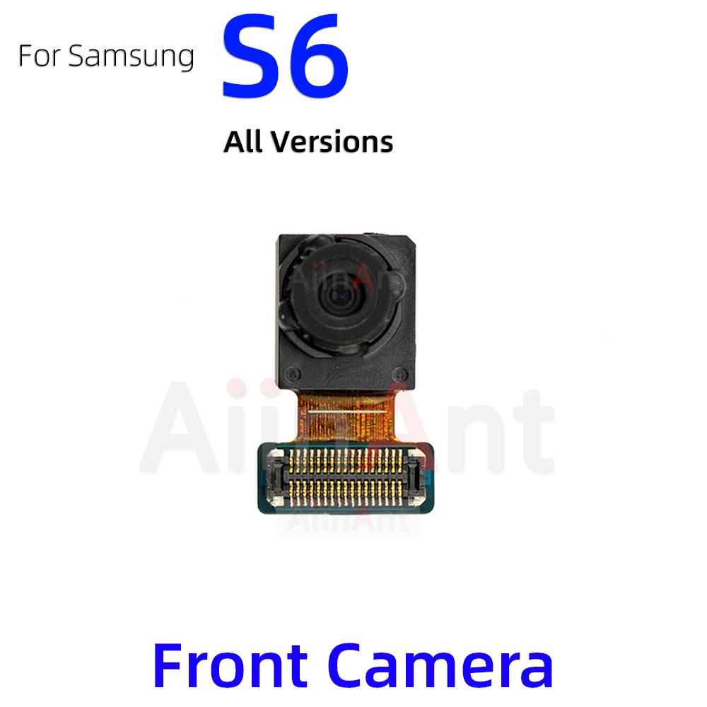 Aiinant Back / Front Camera For Samsung Galaxy S6 S7 Edge Plus G920F G925F G930F G935F Rear Main Back Camera Flex Cable S6 Front