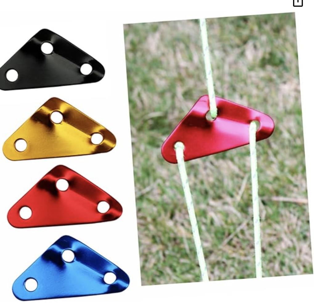 Aluminum Alloy Summer Tent Rope Buckles Wind Rope Adjusters Anti-Rust Cord Tensioners Camping Hiking Backpacking Composite разноцветный