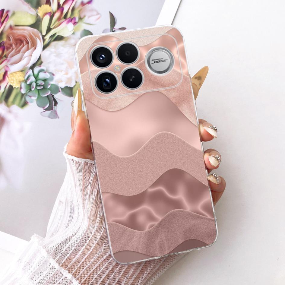 For Xiaomi POCO F8 Ultra Case Luxury Dragon Cartoon Transparent TPU Protection Cover For Poco F8 Pro Ultra PocoF8 Pro Soft Funda