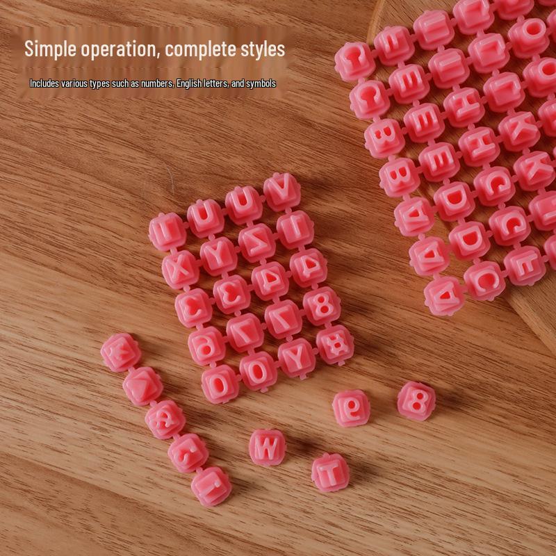 English Letters & Symbols Cookie Mold Stamp - DIY Baking Tool