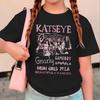 Youth Girl Cotton Streetwear Hot Katseye Print T Shirt Kids Summer Clothes Girls Short Sleeve T-Shirt Children's Fashion Tops