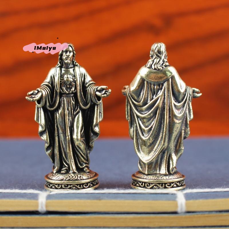 M-Kreativ Grenzüberschreitende Handwerkskunst Kleines Kupferfigürchen Heimdekoration Vintage-Stil Handgefertigte Messing-Götterstatue Schreibtischdekoration
