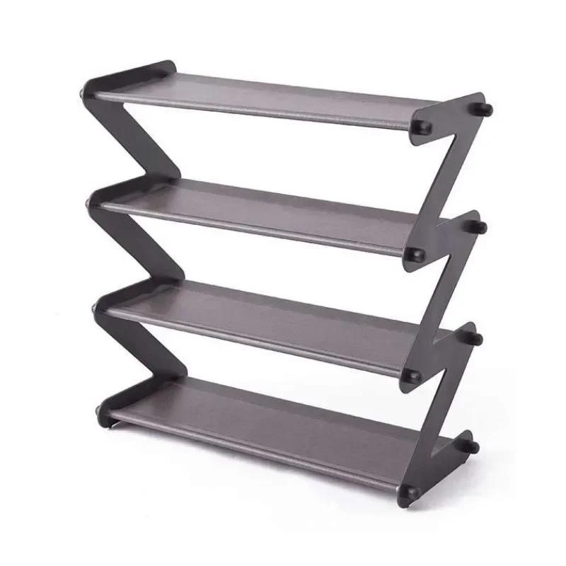 Creative Z-shaped Shoe Rack Simple Shoe Storage Device Multi-layer Assembly Shoe Rack Space Saving Shoe Cabinet Under The Table