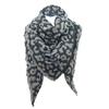 Ladies Leopard Print Imitation Cashmere Shawl Long Scarf 140x140x190cm