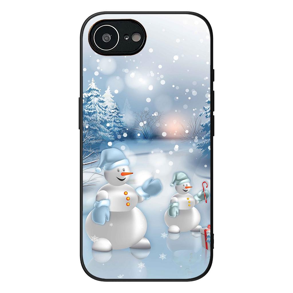 Snowman Merry Christmas Snow Tree Deer Gift Cover for Samsung Galaxy S25 Edge S24 S23 FE Plus Ultra A16 A15 A55 A57 5G Case