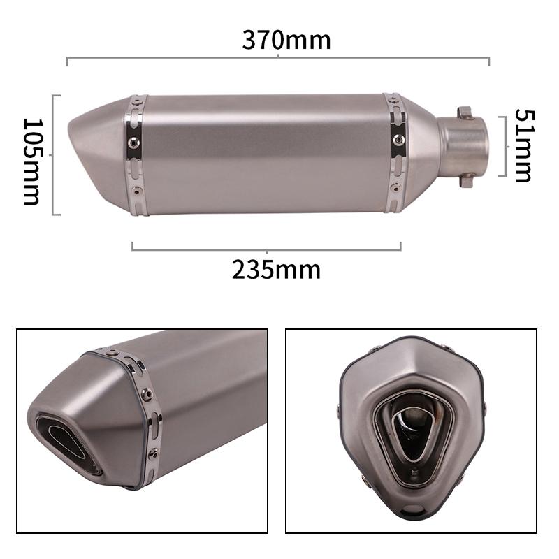 Slip On For Honda CBR125 CBR125R CB125R CBR 125 Motorcycle Exhaust System Front Link Pipe Muffler Escape Removable DB Killer