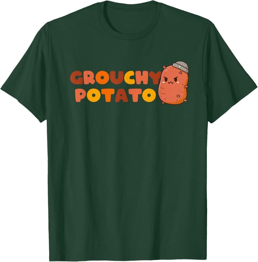 Funny Grouchy Potato Sweet Potato T-Shirt 4XL