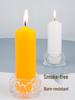 Smokeless Odorless Long-Lasting Emergency Candles: White, Yellow, Red, Thick Cylindrical for Holidays