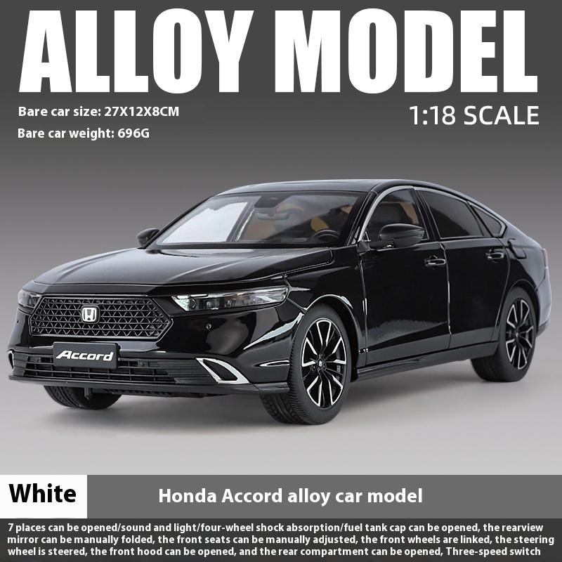 

1:18 HONDA ACCORD Eleventh B Class Sedan Alloy Diecast Metal Model Collection Of Hobby Decorative Fine Ornaments Present For Boy чорний