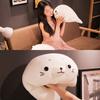 50cm Cute Seal Doll Sleeping Pillow Plush Stuffed Toy Skin Friendly Lightweight Elastic Kids Soft Animal Dolls Decor