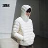 Semir 90% Down Hooded Lightweight Quilted Jacket