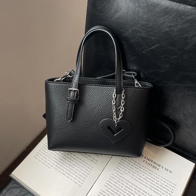 Bolsa feminina Bolsas de ombro Nova bolsa de balde de água macia com padrão de lichia Lazer Versátil Estilo coreano Moda Bolsas crossbody