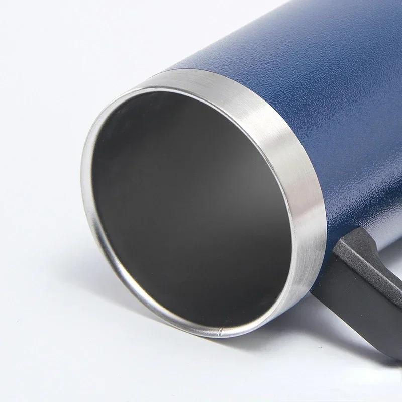 709ml Inox Thermobecher für Bier 4 Stunden eiskalt Bierkrug mit großem Fassungsvermögen und Griff Thermoskanne aus 304 Edelstahl