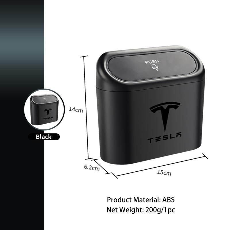 Car Valve Door Trash Can Waterproof Garbage Storage Bucket For Tesla Model 3 Y S X 2021 Roadster Cybertruck Juguete