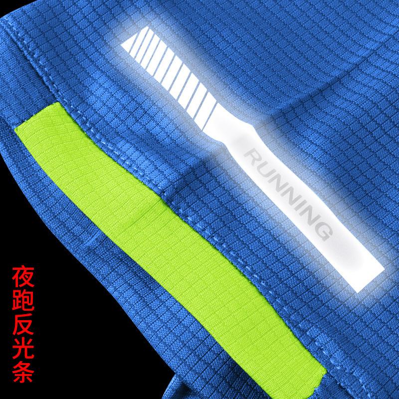 Letní Móda Kulatý Výstřih Patchwork Rychleschnoucí Sportovní Tričko Pánské Krátký Rukáv Ležérní Svetr Tričko Top Pánské