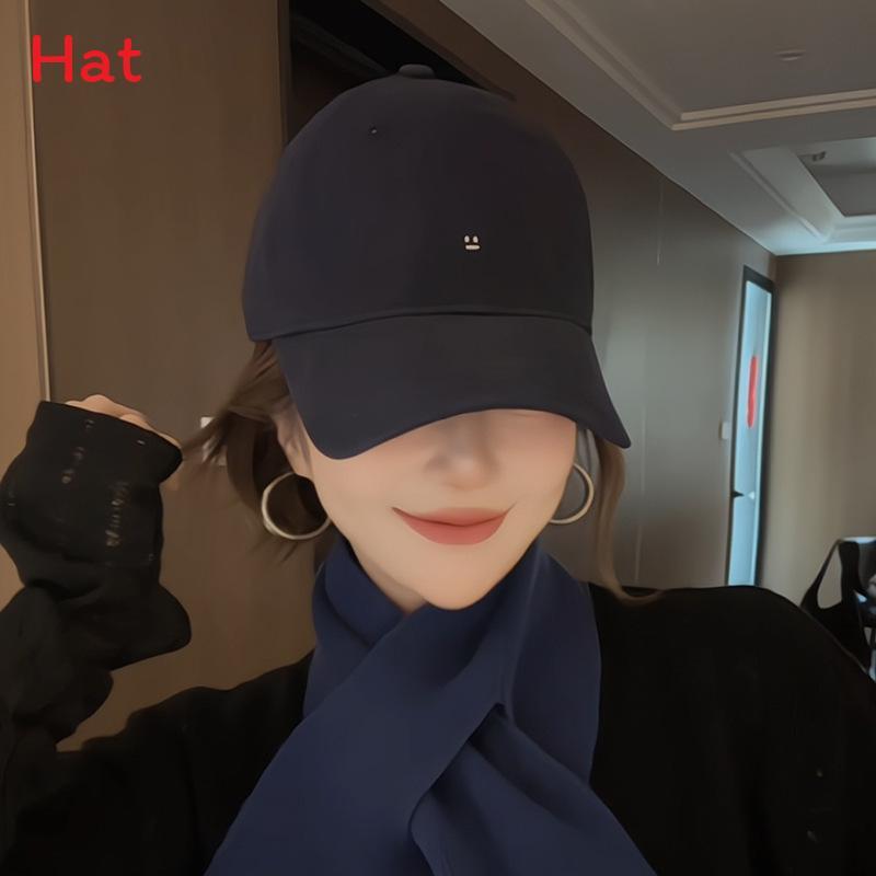 Robot Face Baseball Cap For Adults Breathable Cotton Casual Hat With Face Design NavyBlue