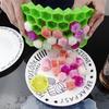 Honeycomb 37-Grid Ice Cube Tray  Bendable Freely Silicone Diy Ice Mold (Lid Not Included) For Drinks, Cocktails & Kitchen Use