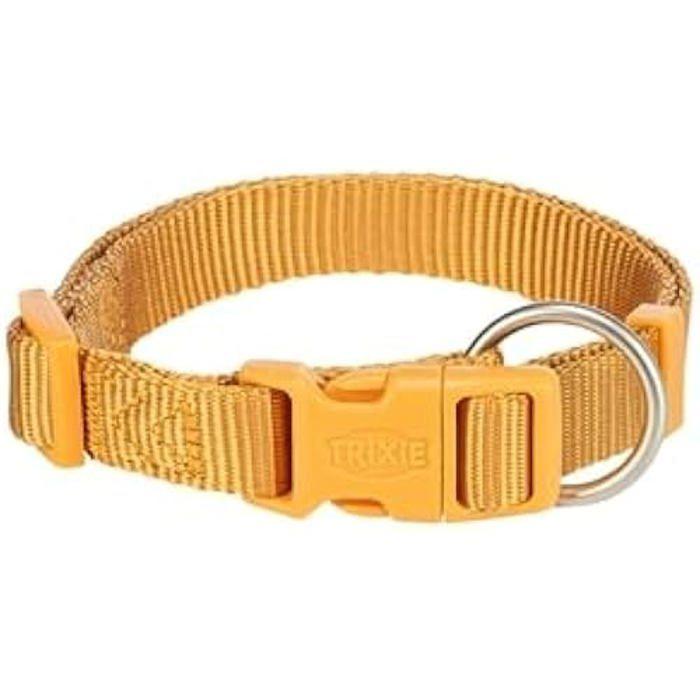 Collier - TRIXIE - Premium Jaune Curry - Confortable - Durable - Pour Chien