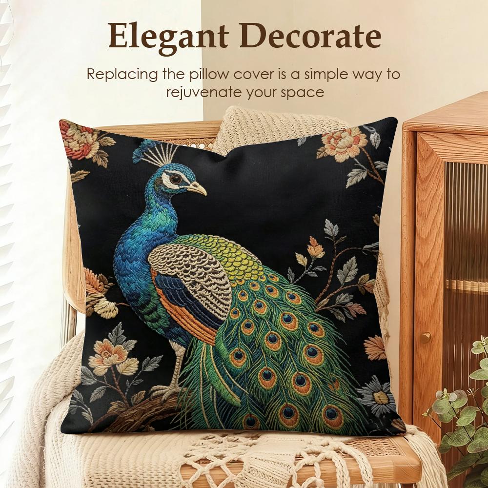 2D Scream Animals Retro Cushion Cover Natural Linen Organic Fabric Double-Sided Printing Sofa Home Decor Gift Pillow Case