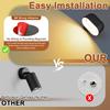 USB Rechargeable 360° Rotating Touch Wall Lamp with Remote & Color Changing for Bedroom