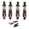 4PCS Shock Absorber Aluminium Alloy Plastic 16mm Diameter Damper Suspension for 1 18 High Speed RC Car Titanium