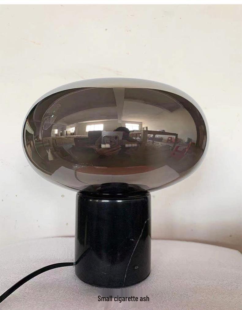 Nordic Marble Glass Bedside Lamp - Modern Bedroom & Study Decor