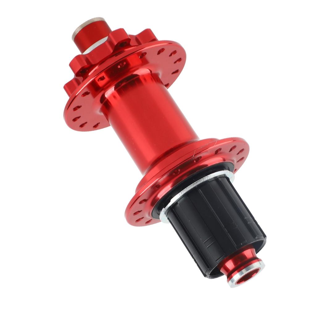 32 Hole Mountain Bike Hub 4 Bearing 12x148mm CNC Cutting Process Bike Rear Hub for Replacement Red